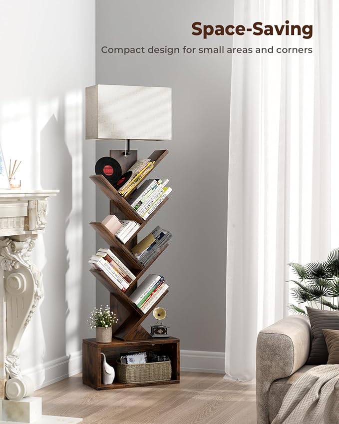 Evermagin 6 Tier Tree Bookshelf - Image 6
