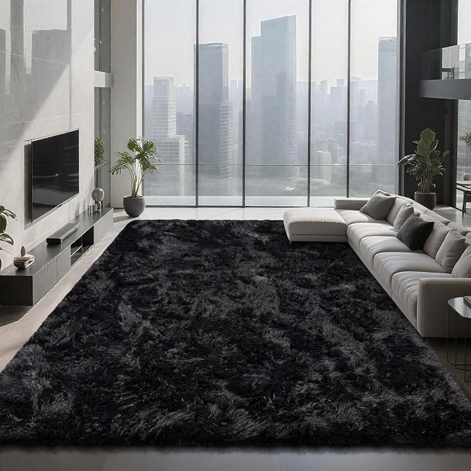 Shag Area Rugs for Bedroom Living Room, 8X10 Ultra Soft Fluffy Area Rugs for by Boshengya