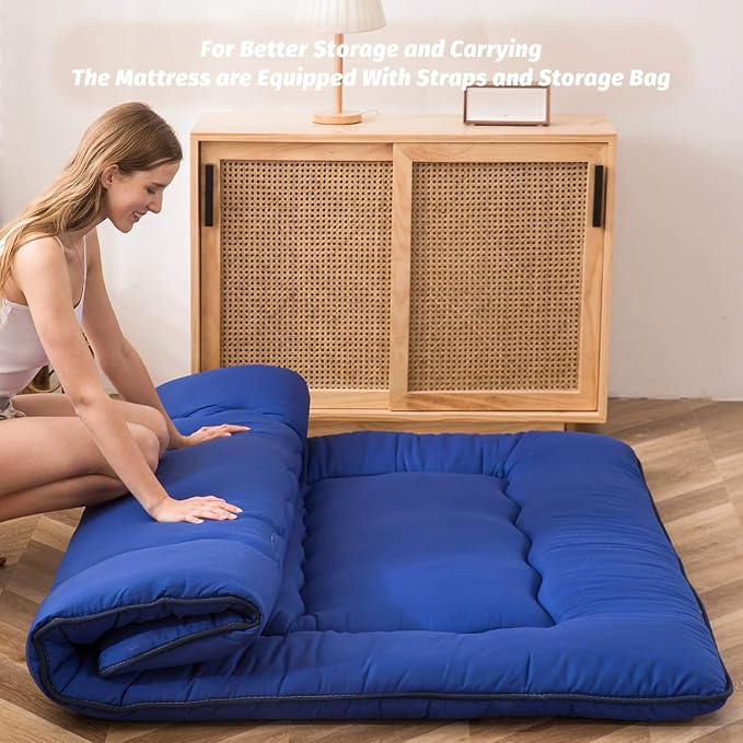 MAXYOYO Japanese Floor Mattress Futon Mattress, Thicken Sleeping Pad Foldable - Image 2
