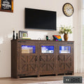 64" Large LED Farmhouse TV Stand by chartustriable