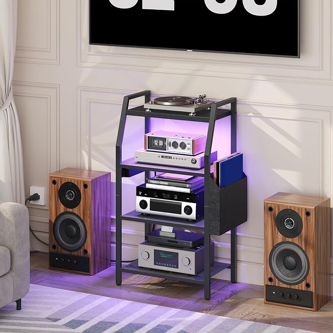 MAHANCRIS 4-Tier AV Media Stand - Image 7
