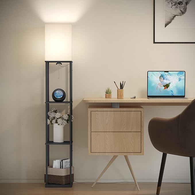 SUNMORY Floor Lamp with Shelves, Smart APP Control Standing Lamps with RGB Bulb - Image 6