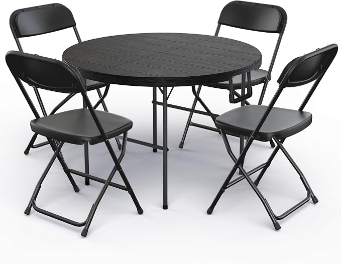 Our Modern Space 3.5 Feet Circular Round Foldable Table - Image 7