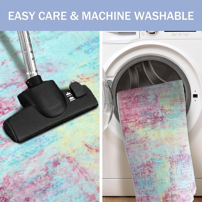 IOHOUZE Small Abstract Area Rug 2x3 Ft Entryway Rugs Washable Door Mat Indoor - Image 3