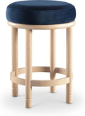 Meridian Furniture 976Navy-C Monette Collection Art Deco Counter Stool by MeridianFurniture