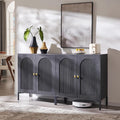 IFBUY Modern Sideboard Buffet Cabinet, 61.75" W Fluted Arched Buffet Cabinet by IFBUYFarmhouseFurniture