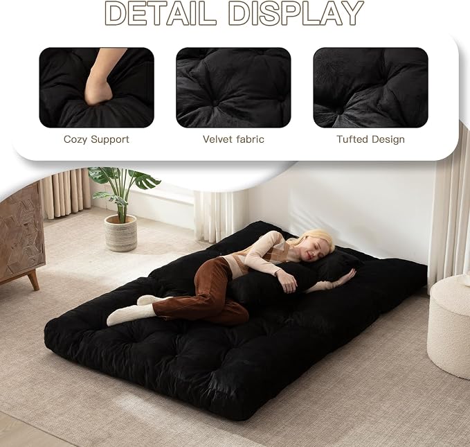 Folding Sofa Bed, Convertible Sleeper Chair - Image 4