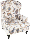 HAOYONG Wing Chair Slipcovers Printed Wingback Chair Covers 2 Pieces Wingback by HAOYONG