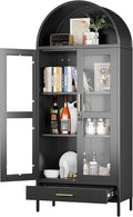 Metal Arched Display Cabinet by GANGMEIMENTALSTORAGECABINET