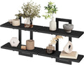 HOOBRO Floating Shelves, 15 Inch Wall Shelf Set of 2, Wall Mounted Storage by HOOBRO