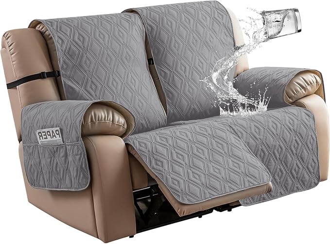 Genina Loveseat Recliner Cover Non-Slip, Sofa Cover by Genina