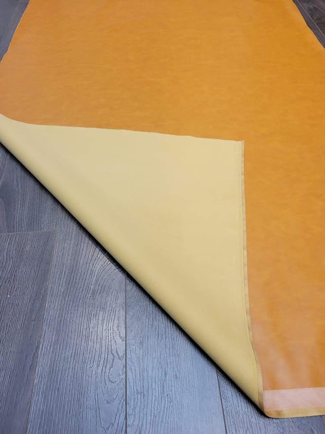 Caramel Light Tan Soft Faux Vegan PU Leather by The Yard Synthetic Pleather 0.9 - Image 7