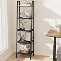 Hzuaneri Ladder Shelf, Bookshelf Bookcase, Freestanding Corner Storage Shelve by Hzuaneri