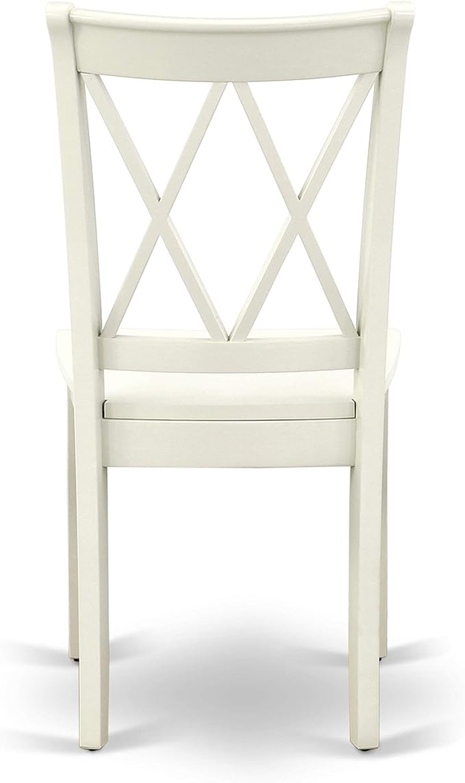East West Furniture CLC-LWH-W Clarksville Dining Room Chairs - Image 8