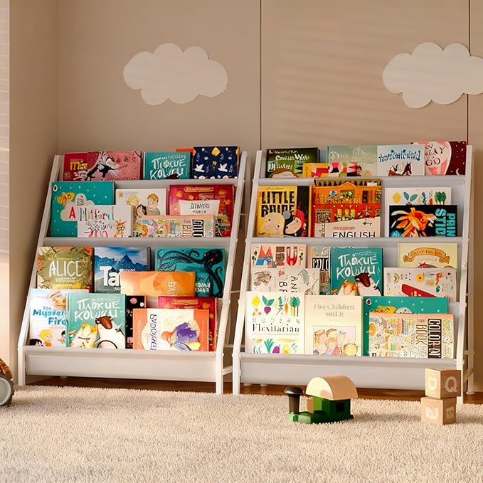 Aokitsink 4-Tier Kids Bookshelf, Book Shelf - Image 6