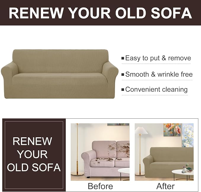 U-NICE HOME Loveseat Cover Stretch Couch Cover Sofa Cover Sofa Slipcover - Image 4