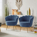 HULALA HOME Modern Velvet Accent Chairs Set of 2 by HULALAHOME