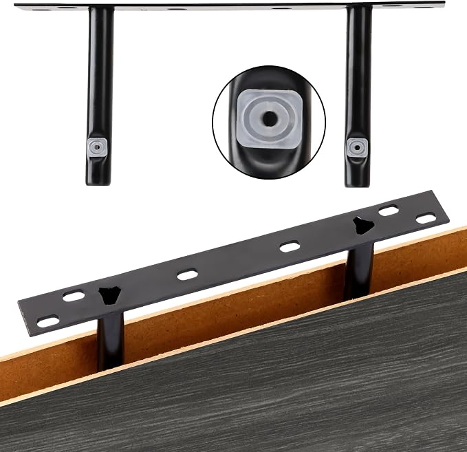 Fixwal 15.7in Floating Shelves, Rustic Wood Finish Wall Shelves Set of 4 - Image 4
