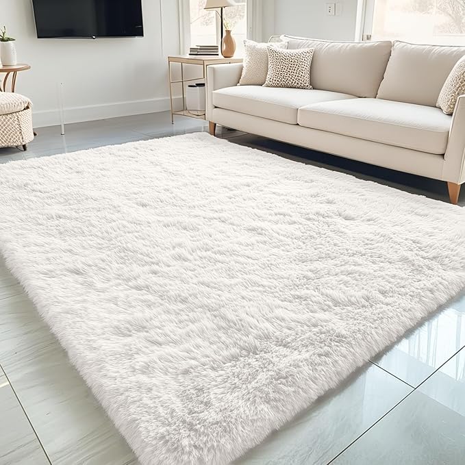 OLANLY 5x6 Area Rugs for Living Room Bedroom, Machine Washable Soft Fluffy by OLANLY