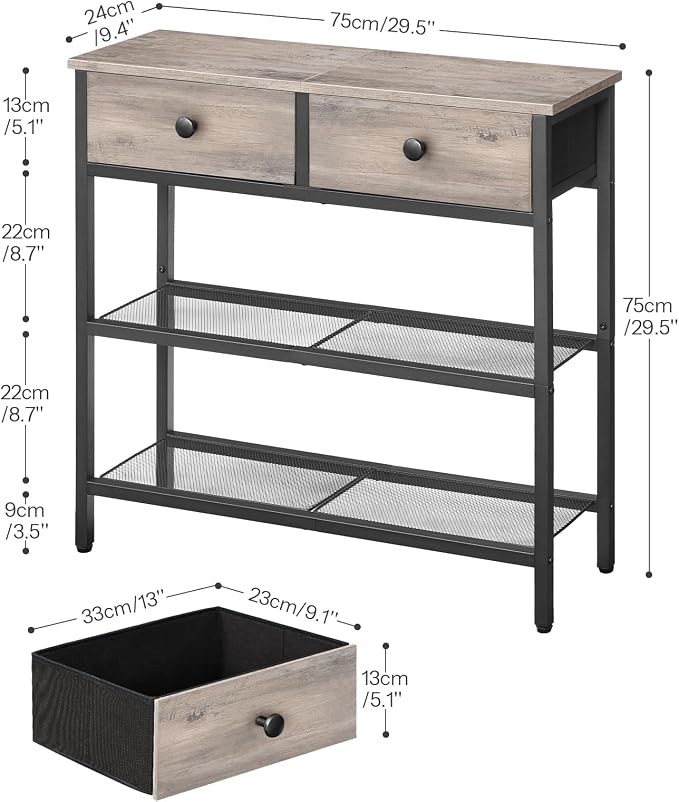 HOOBRO 29.5" Narrow Console Table - Image 3