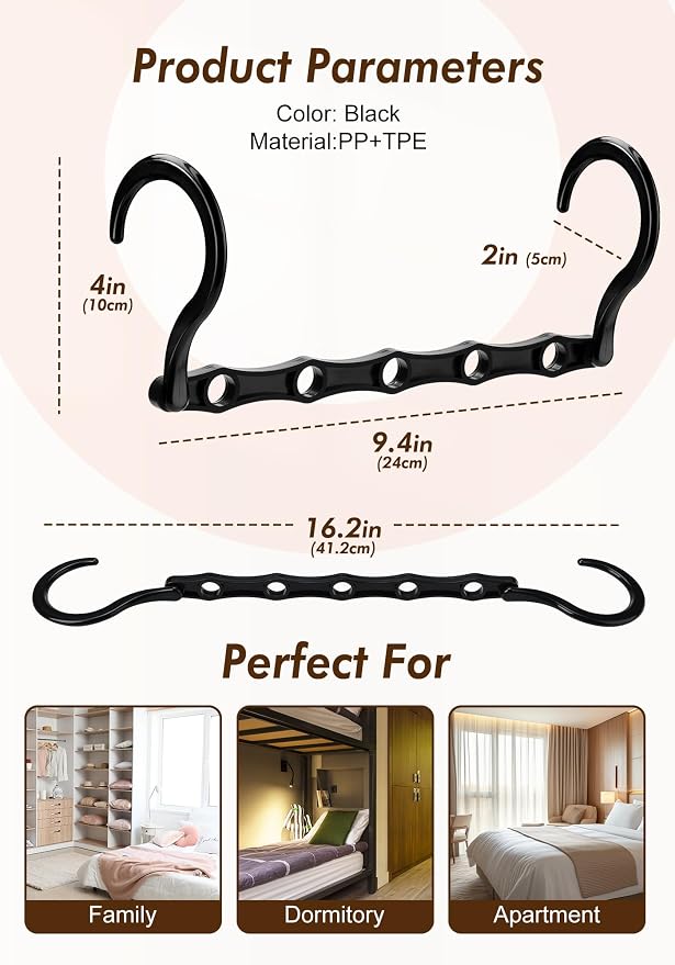 HOUSE DAY Closet Organizers and Storage 6 Pack, College Dorm Room Essentials - Image 8