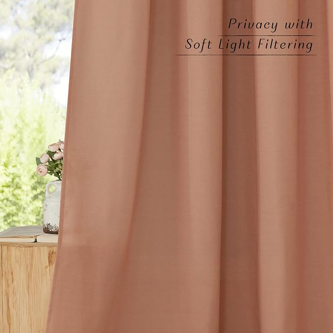 NICETOWN Thick Linen Textured Curtains - Image 5