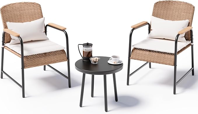 Jing's Villa 3-Piece Outdoor Bistro Set by JingsVillaOutdoorFurniture