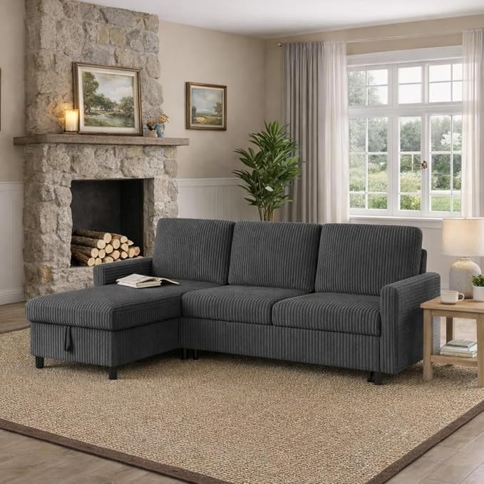 JAMFLY Pull Out Sleeper Sofa Bed - Image 3