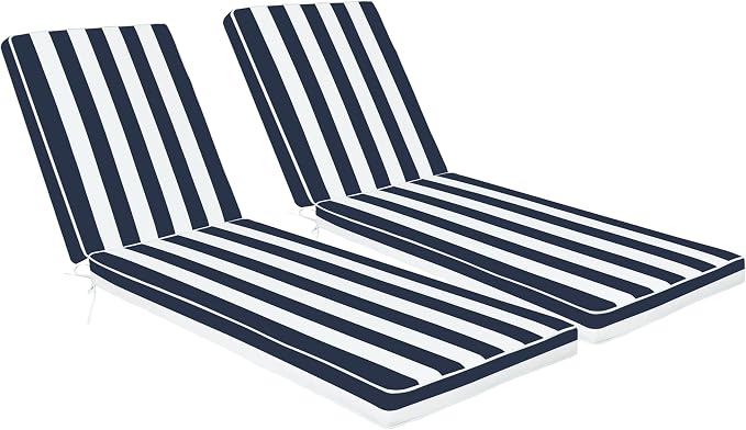 Only choice Chaise Lounge Cushions Outdoor, Fade & Water Resistant Patio Lounge by ONLYCHOICE