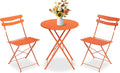 GarveeLife 3 Piece Patio Bistro Set, Folding Patio Bistro Table and Chairs Set by GarveeLife