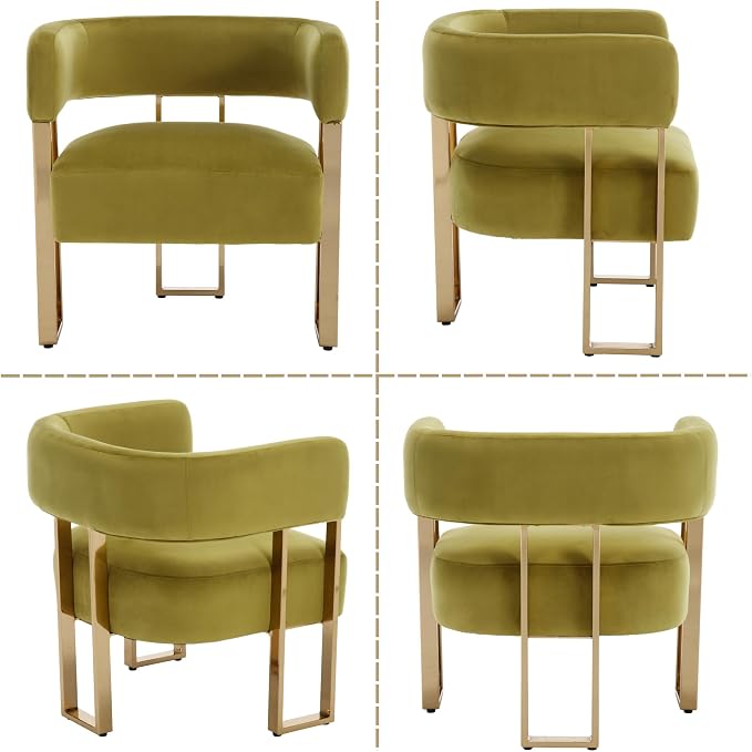 Modern Barrel Accent Chair, Living Room Side Chair - Image 9