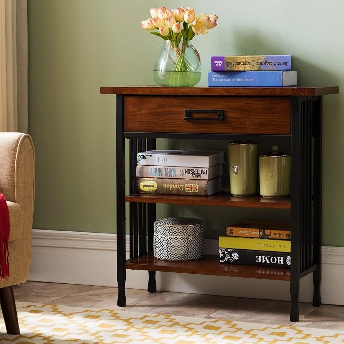 Leick Home SINCE 1912 Ironcraft Foyer Bookcase - Image 2