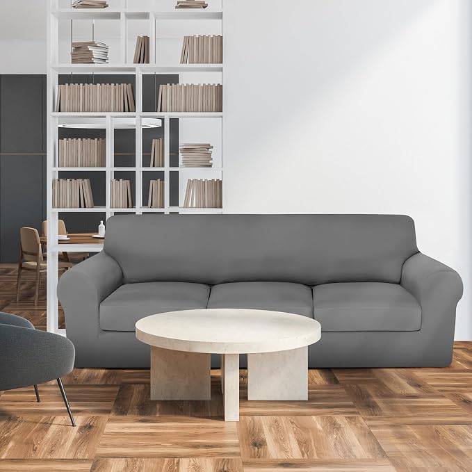 HunnmingRe Sofa Covers for 3 Cushion Couch Stretch Sofa and Loveseat Covers Set - Image 7