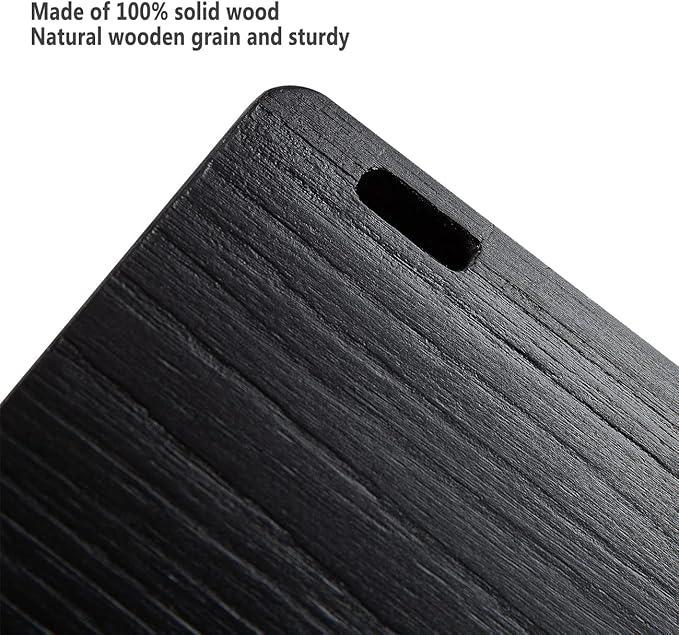 AZSKY Classic Nursery Book Shelves Black Wooden Floating Shelves Wall Bookshelf - Image 4