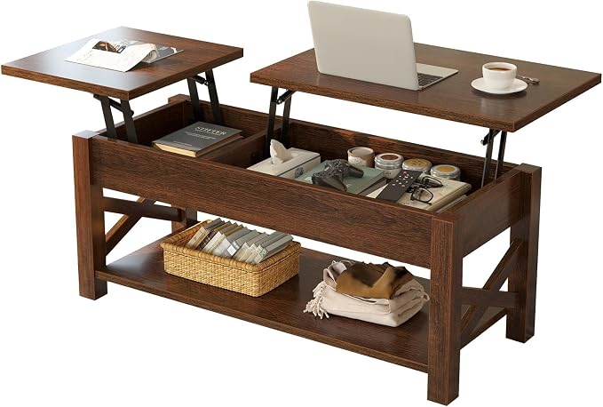 Rolanstar Coffee Table, 47.2" Lift Top by Rolanstar