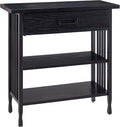 Leick Home Ironcraft Bookshelf, Solid Wood, 1 Drawer, 2 Shelves, Slatted Sides by LeickFurniture