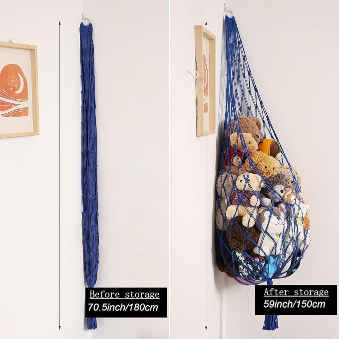 Amdermi Novel Stuffed Animal Hammock Corner Hanging Net - Image 2