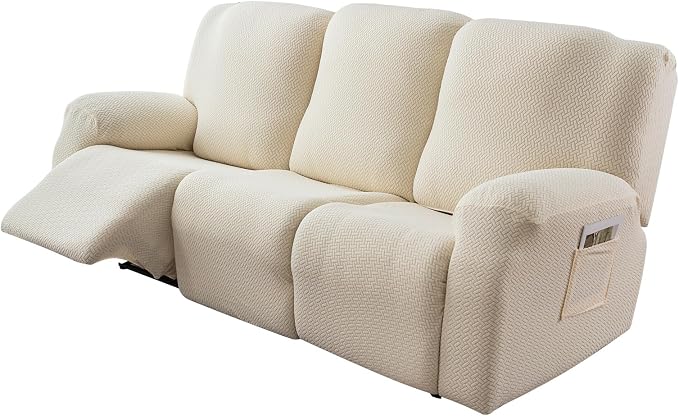 Genina Recliner Sofa Cover Stretch Couch Covers, Sofa Slipcover - Image 8