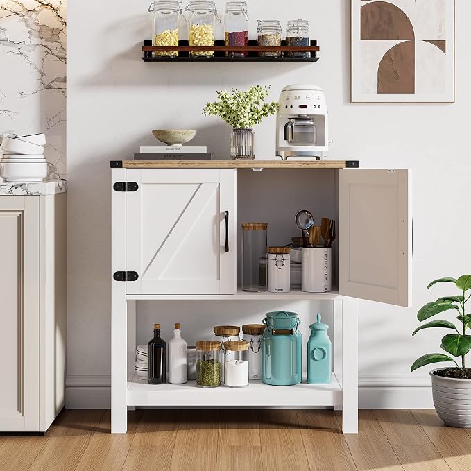 Mufico Console Table Coffee Bar Cabinet Sofa Table, 31.5 L x 13.8 D x 34.65 H - Image 5