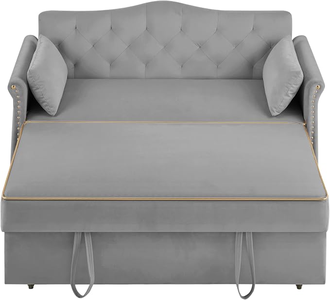 Auvsoce 57'' Convertible Sleeper Sofa Bed - Image 6