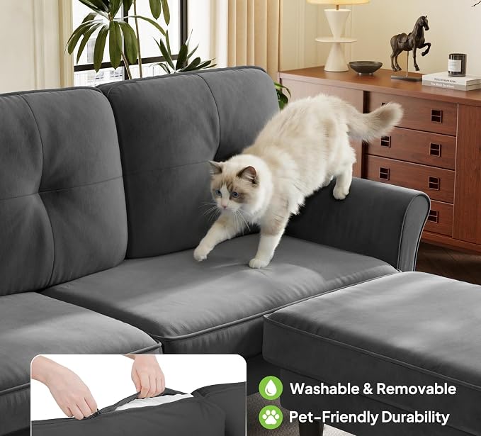Welzona Sectional Couches for Living Room, L Shaped Couch - Image 6