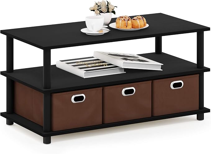 FURINNO Turn-N-Tube Coffee Table, 31.22D x 15.5W x 15.8H in by Furinno-FitsYourSpaceFitsYourBudget