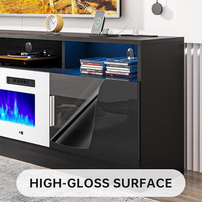 oneinmil 70" Fireplace TV Stand - Image 8