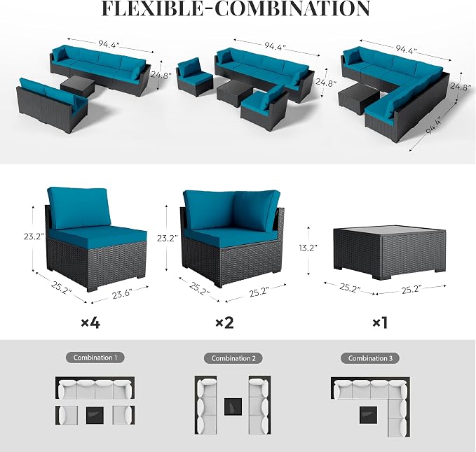 WWR Patio Furniture Set 7 Piece - Image 5