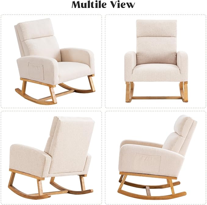 HCHAIRH Rocking Chair Nursery, Nursing Rocker Chairs - Image 6