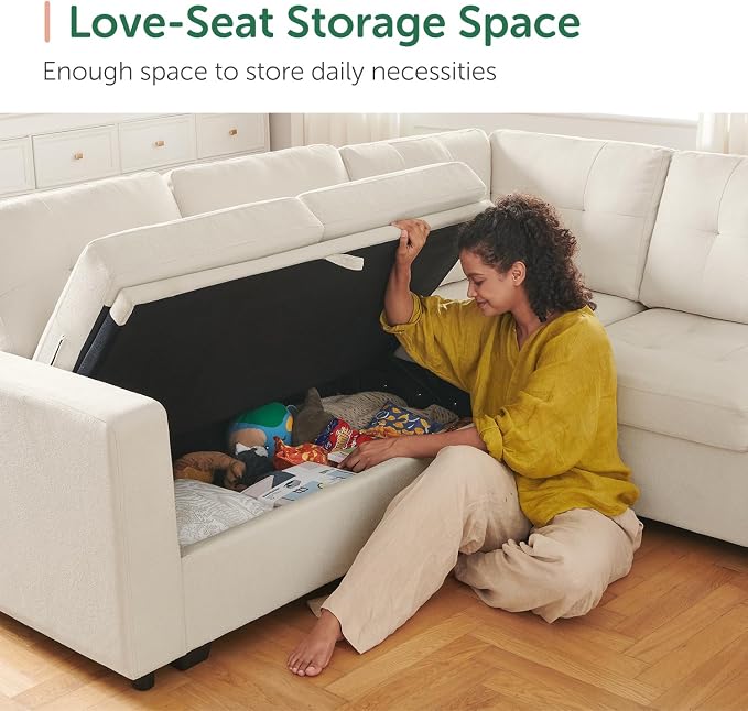 HONBAY Sleeper Sectional Sofa - Image 6