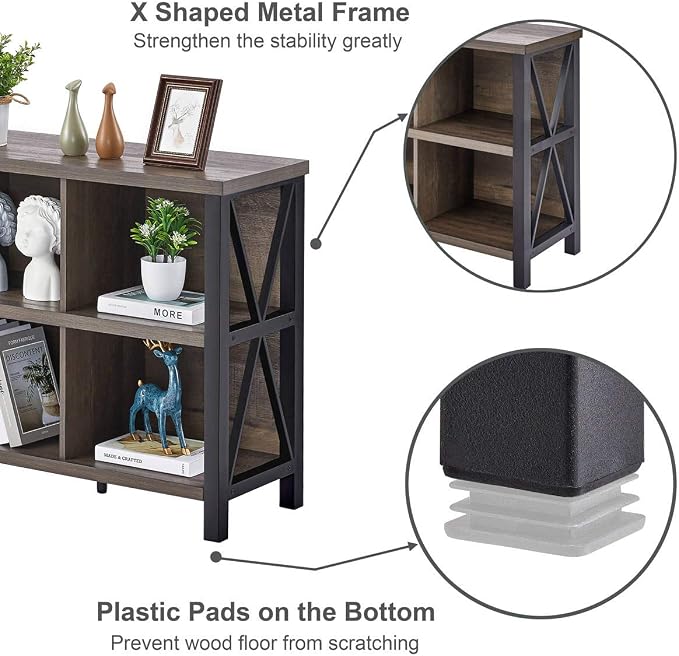 FATORRI Rustic 6 Cube Storage Organizer - Image 6