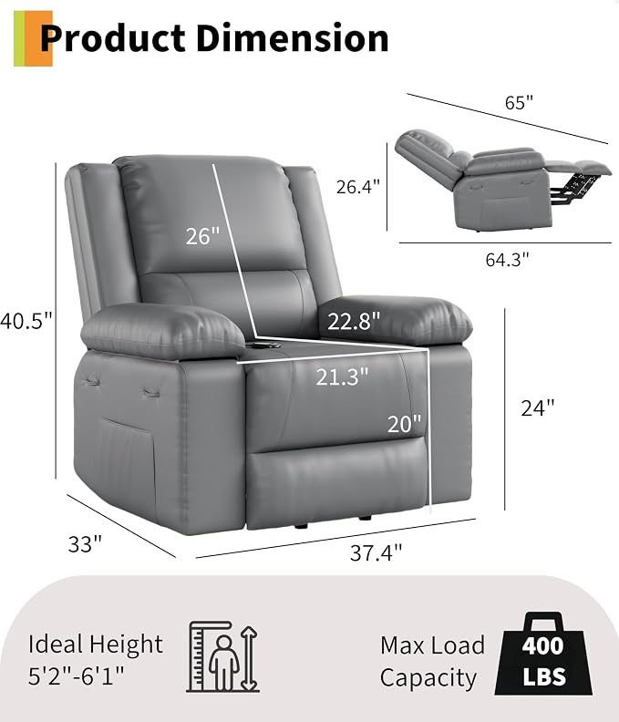 GarveeHome Power Lift Recliner Chair - Image 3
