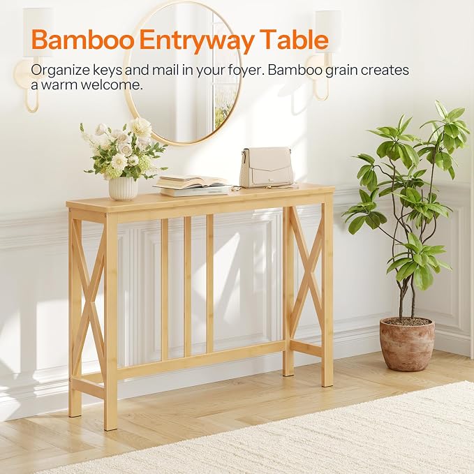 HOOBRO Narrow Console Table, Sofa Table - Image 5