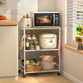 ThreeHio Rolling Kitchen Microwave Cart, 3 Tier Microwave Table Stand by ThreeHio